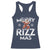 Funny Santa Rizz Christmas Racerback Tank Top Merry Rizz Mas Cool