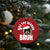 Funny Rizz Xmas Raccoon Christmas Ornament Rizz The Season Bruh Santa Hat - Wonder Print Shop