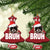 Funny Rizz Xmas Raccoon Christmas Ornament Rizz The Season Bruh Santa Hat - Wonder Print Shop