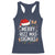 Funny Santa Rizz Christmas Racerback Tank Top Merry Rizzmas Sigmas