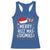 Funny Santa Rizz Christmas Racerback Tank Top Merry Rizzmas Sigmas