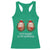 Funny Christmas Chest Joke Racerback Tank Top Stop Staring At My Reindeers Merry Titmas Boobs