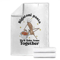 Rigatoni Pasta Chef Marcus The Worm Throw Blanket We'll Make Some Together Wholesome Weird Meme - Wonder Print Shop
