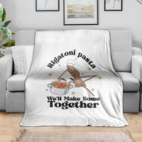 Rigatoni Pasta Chef Marcus The Worm Throw Blanket We'll Make Some Together Wholesome Weird Meme - Wonder Print Shop