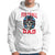 Football Dad Hoodie Football Dad Daddy Rugby Football Lover Skull with Helmet Father's Day Gifts for Men Dad - Wonder Print Shop