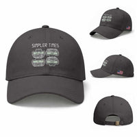 Simpler Times Retro Pager Code Nostalgia 90s Baseball Cap 07734 143 14 1432 Vintage Beeper Graphic