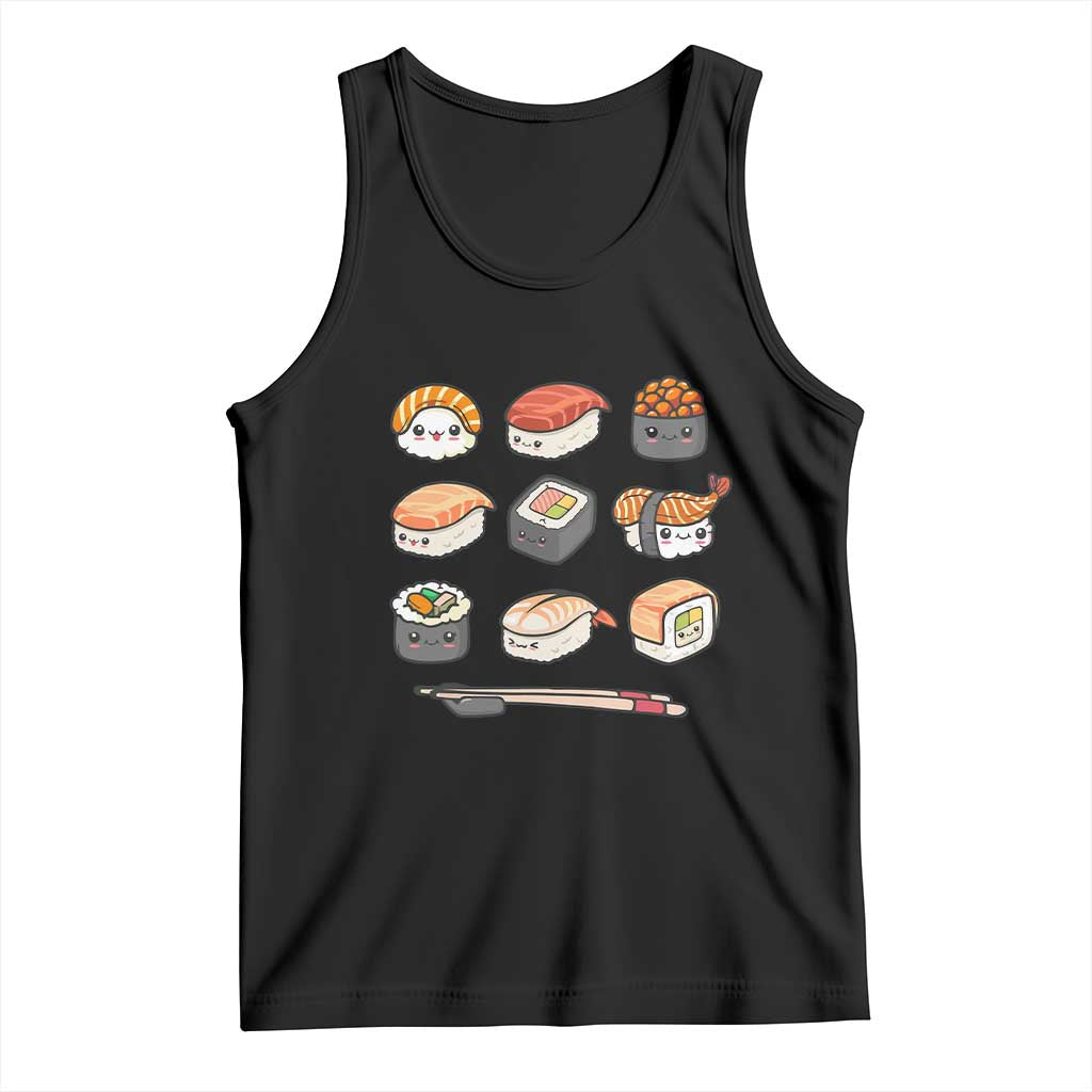 Kawaii Sushi Set Tank Top Japanese Food Lover Anime Otaku Manga