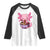 Kawaii Axolotl Eating Ramen Raglan Shirt Japanese Noodles Lover Anime Otaku Manga