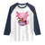 Kawaii Axolotl Eating Ramen Raglan Shirt Japanese Noodles Lover Anime Otaku Manga