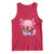 Kawaii Axolotl Eating Ramen Tank Top Japanese Noodles Lover Anime Otaku Manga