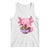 Kawaii Axolotl Eating Ramen Tank Top Japanese Noodles Lover Anime Otaku Manga