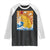 Funny Cat Japanese Anime Kawaii Raglan Shirt Catzilla Meme Retro Vintage Graphic