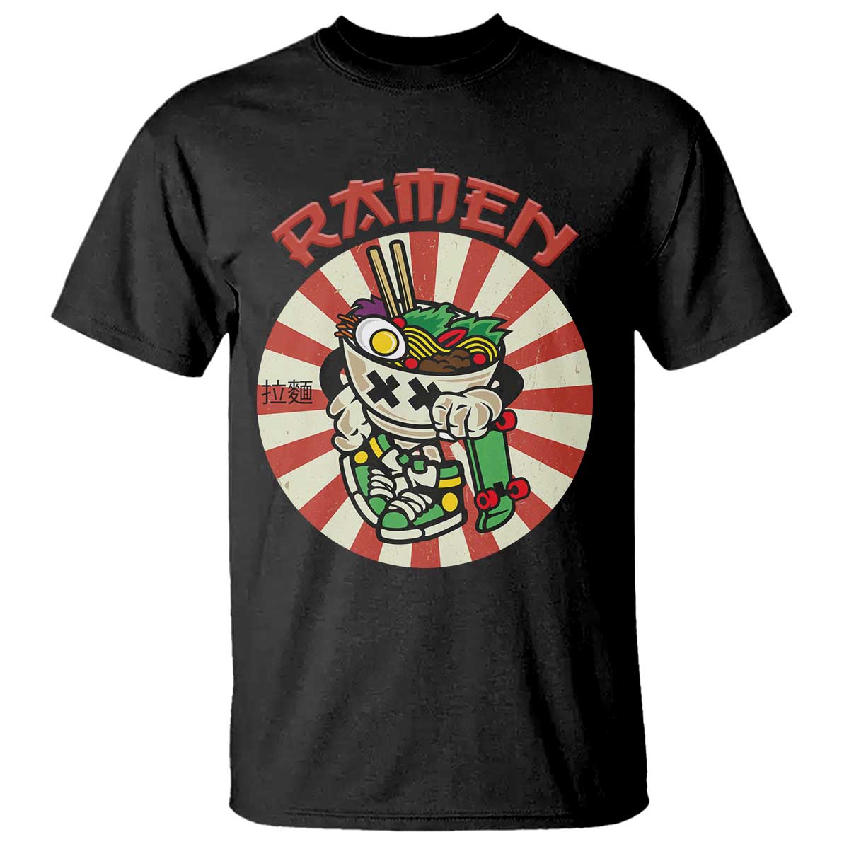 Kawaii Japan Ramen T Shirt Cute Skater Japanese Noodles Anime Skateboard Lover - Wonder Print Shop