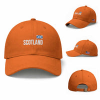 Scotland Saltire Flag Minimalist Athletic College Style Baseball Cap