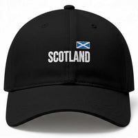Scotland Saltire Flag Minimalist Athletic College Style Baseball Cap