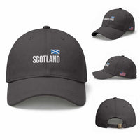 Scotland Saltire Flag Minimalist Athletic College Style Baseball Cap