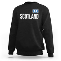 Scotland Saltire Flag Minimalist Athletic College Style Sweatshirt