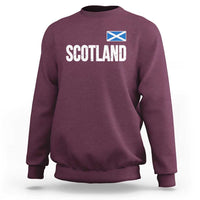 Scotland Saltire Flag Minimalist Athletic College Style Sweatshirt