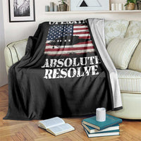 Operation Absolute Resolve Throw Blanket US Military Extraction Mission American Flag - Wonder Print Shop