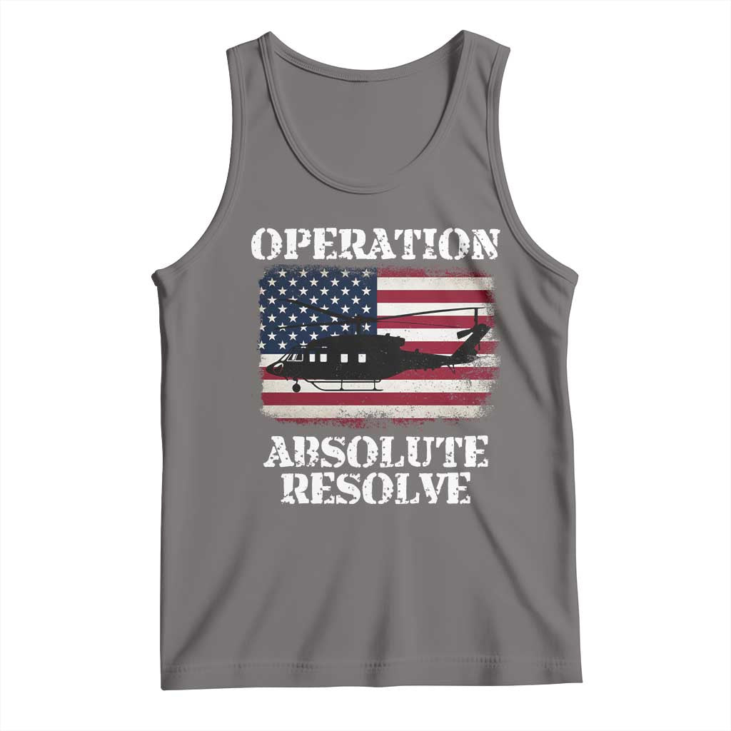 Operation Absolute Resolve Tank Top US Military Extraction Mission American Flag - Wonder Print Shop