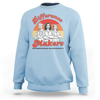 Difference Makers Teacher Appreciation Sweatshirt Empowering Minds & Advancing Equity Retro Educator - Wonder Print Shop