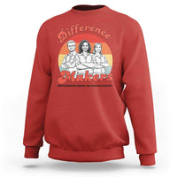 Difference Makers Teacher Appreciation Sweatshirt Empowering Minds & Advancing Equity Retro Educator - Wonder Print Shop