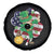 Cute St Patricks Day Spare Tire Cover Dabbing Leperchaun American Flag Shamrock