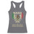 Mexicans Ain't Going Anywhere Racerback Tank Top Eagle Mexico Flag Retro Vintage