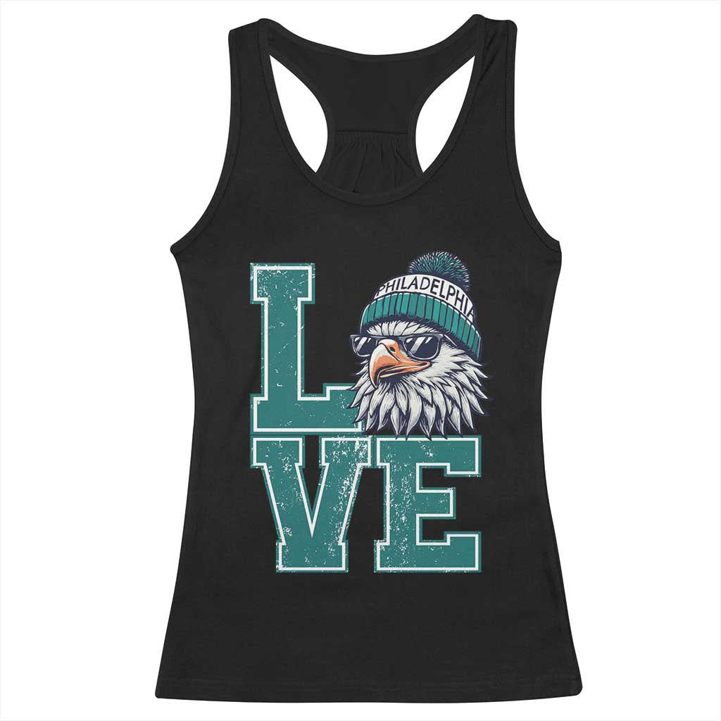 Eagles Inspirational Racerback Tank Top LOVE Cool Eagle Lover Vintage