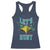 Eagles Inspirational Racerback Tank Top Green Birds Let's Hunt