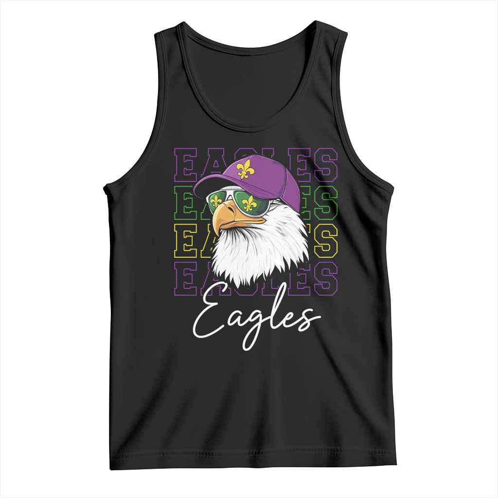 Mardi Gras Eagles Tank Top 2025 Champs NOLA Louisiana