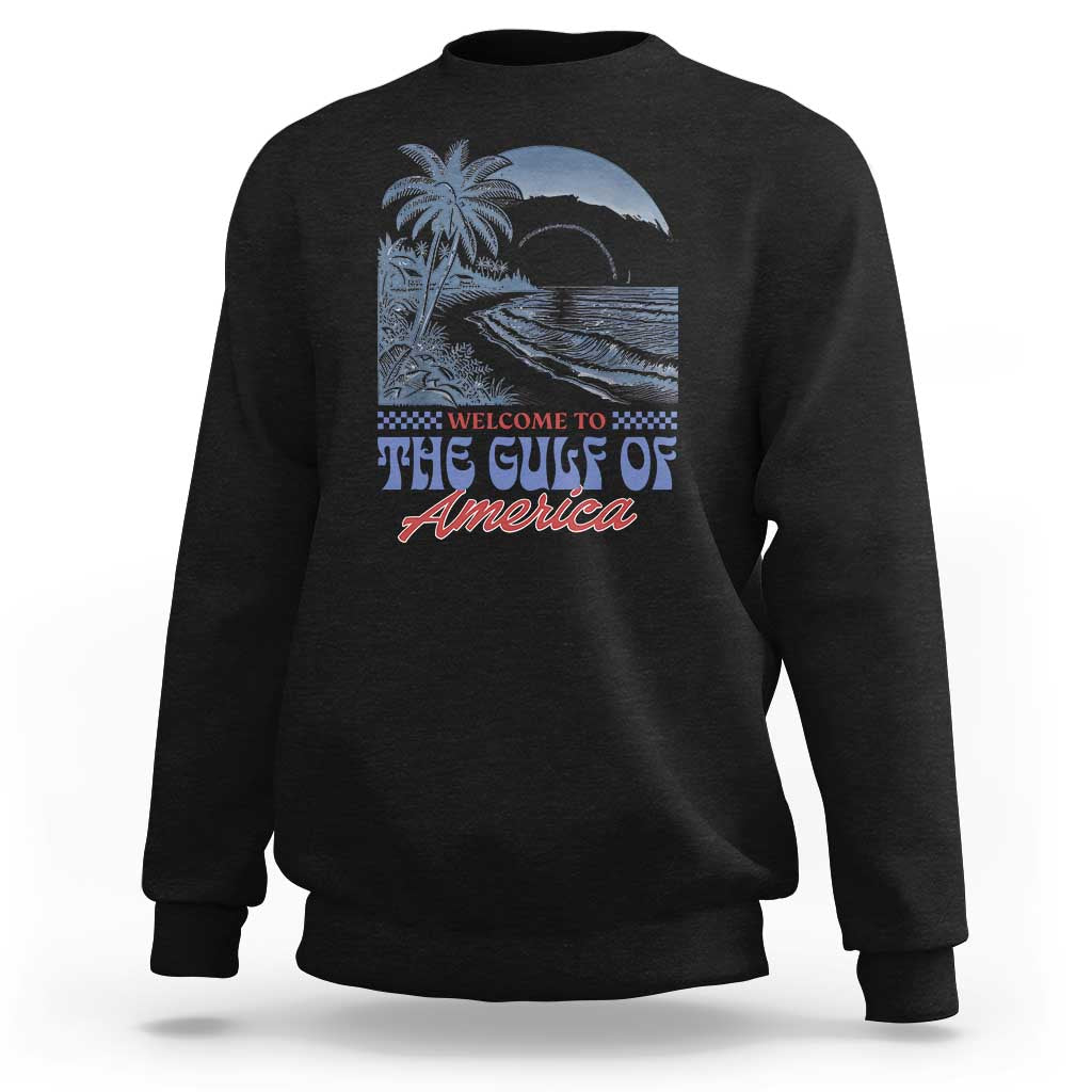 Welcome To America's Gulf Sweatshirt Retro Vintage Beach