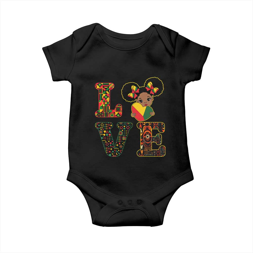 I Am Black Child Baby Onesie LOVE Black History Month Strong African American Pride