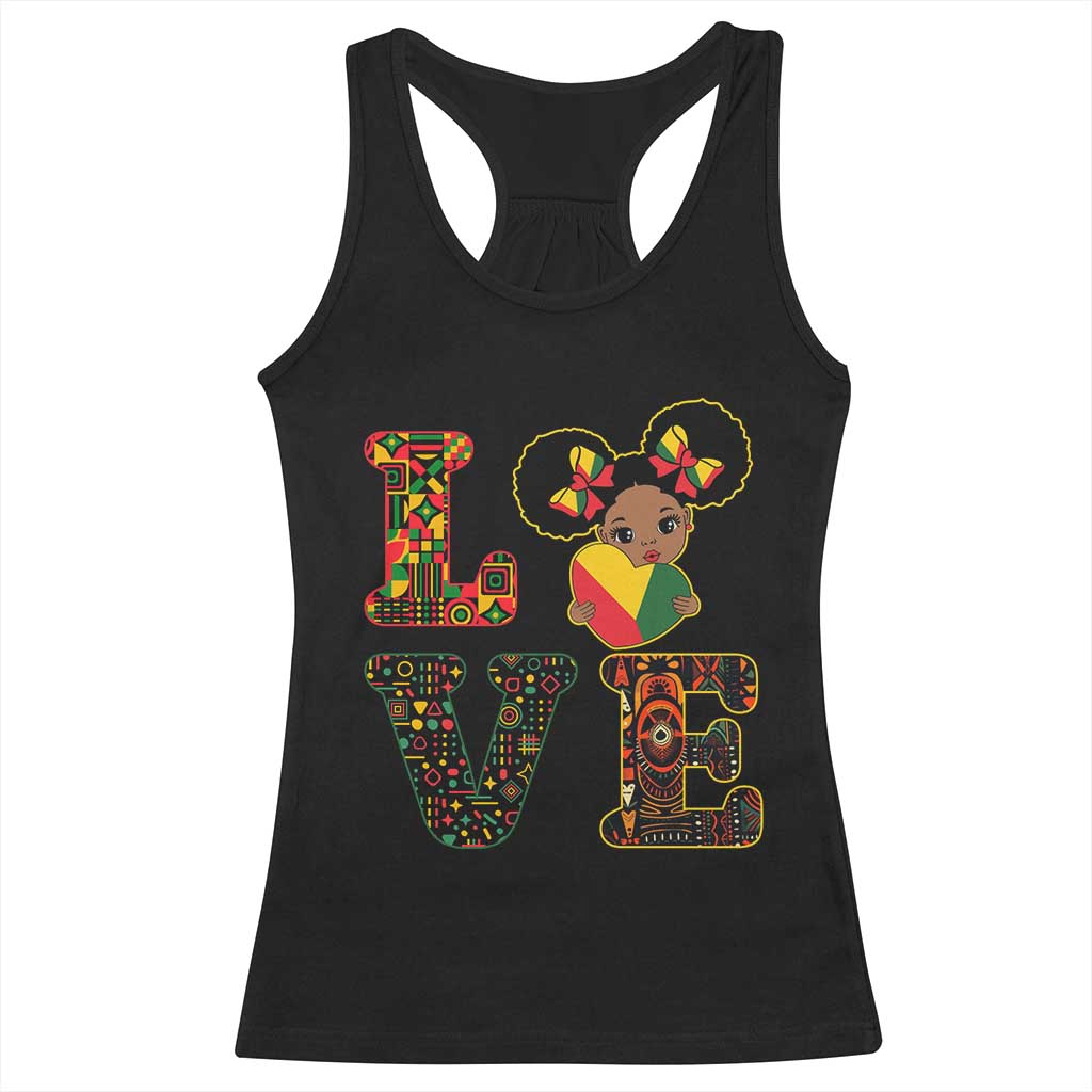 I Am Black Child Racerback Tank Top LOVE Black History Month Strong African American Pride