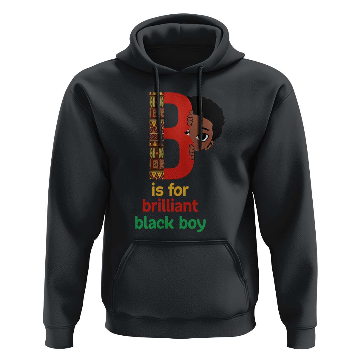 Black History Month Boy Hoodie B Is For Brilliant HBCU Education