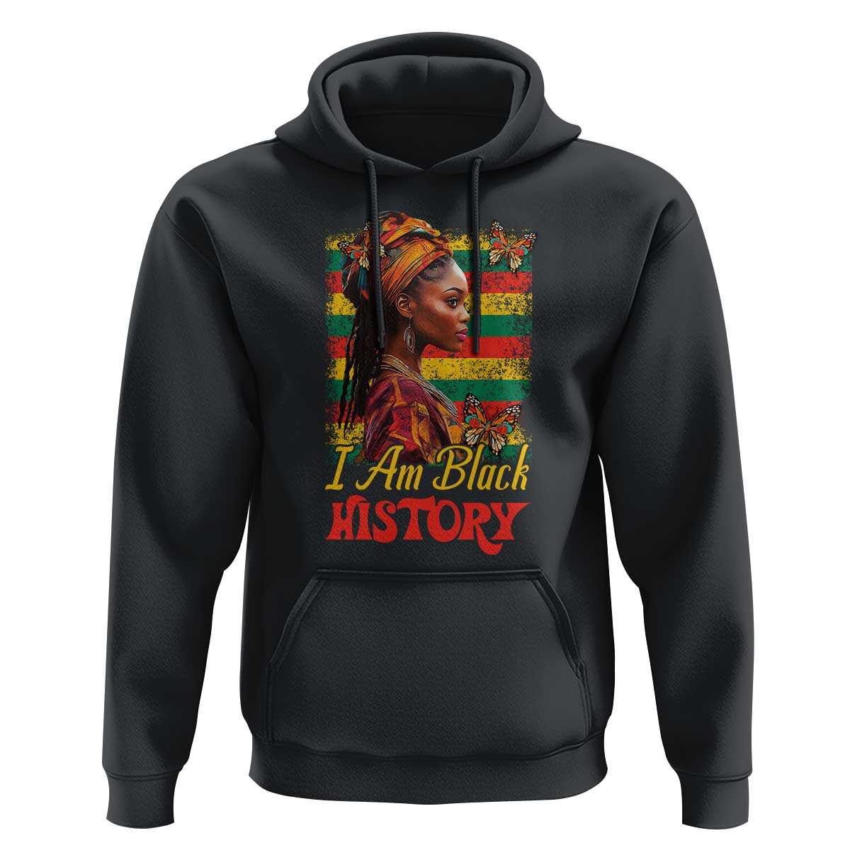 I Am Black History Hoodie African American Pride Woman