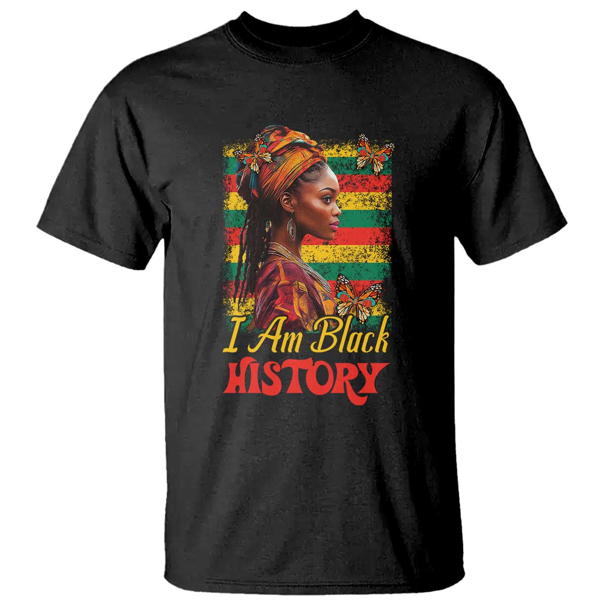 I Am Black History T Shirt African American Pride Woman