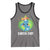 Happy Earth Day Tank Top Cute Earth With Floral