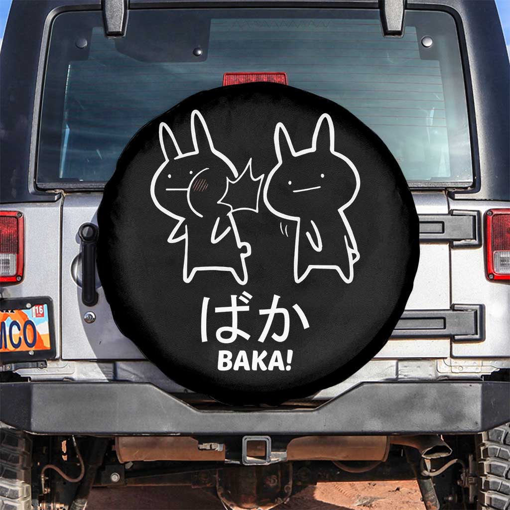 Funny Japanese Baka Spare Tire Cover Foolish Humorous Dumb Sarcasm Anime Manga Otaku