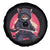 Japanese Ninja Cat Spare Tire Cover Ancient Japan Warrior Samurai Tattoo Kawaii Vintage