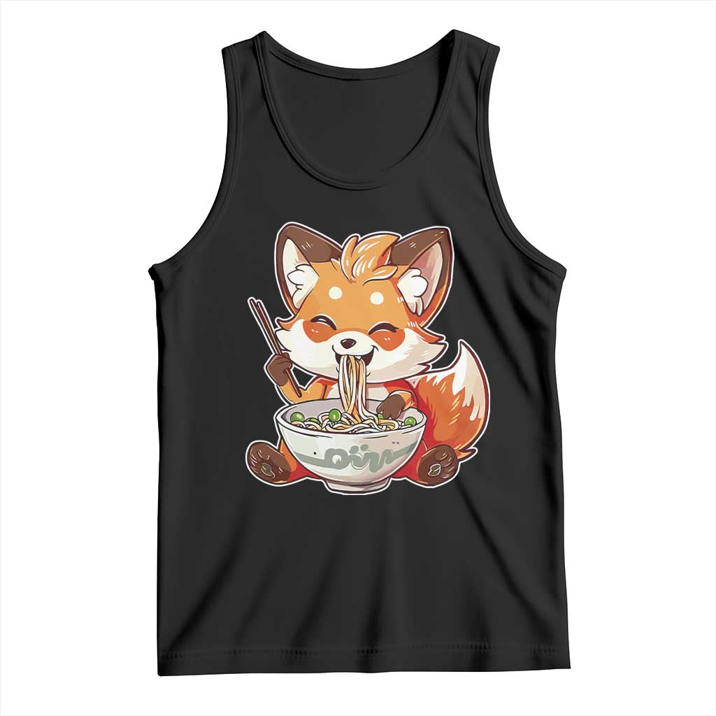 Kawaii Fox Ramen Japanese Tank Top Japanese Anime Otaku Manga Cute Graphic