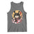 Japanese Samurai Cat Tank Top Ancient Ninja Kitten Warrior Tattoo Kawaii Otaku Retro