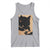 Kawaii Cat Eating Sushi Tank Top Japanese Anime Manga Otaku Retro Vintage Graphic