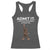 Funny Bigfoot Racerback Tank Top Admit It Life Would Be Boring Without Me Rock Hand