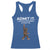 Funny Bigfoot Racerback Tank Top Admit It Life Would Be Boring Without Me Rock Hand