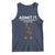 Funny Bigfoot Tank Top Admit It Life Would Be Boring Without Me Rock Hand