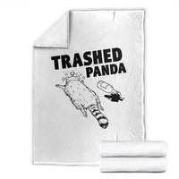 Funny Trashed Panda Throw Blanket Drunk Raccoon Meme Hot Mess - Wonder Print Shop