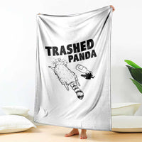 Funny Trashed Panda Throw Blanket Drunk Raccoon Meme Hot Mess - Wonder Print Shop