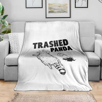 Funny Trashed Panda Throw Blanket Drunk Raccoon Meme Hot Mess - Wonder Print Shop
