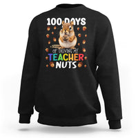 Black kids sweatshirt with chipmunk graphic and "Teacher Nuts" text